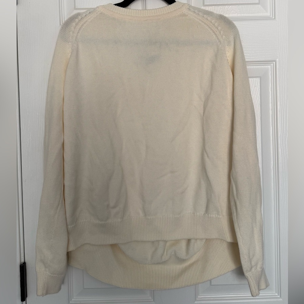 Able Women's Cream Crew Neck Sweater size XL